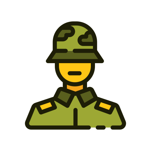 soldado Good Ware Lineal Color icono