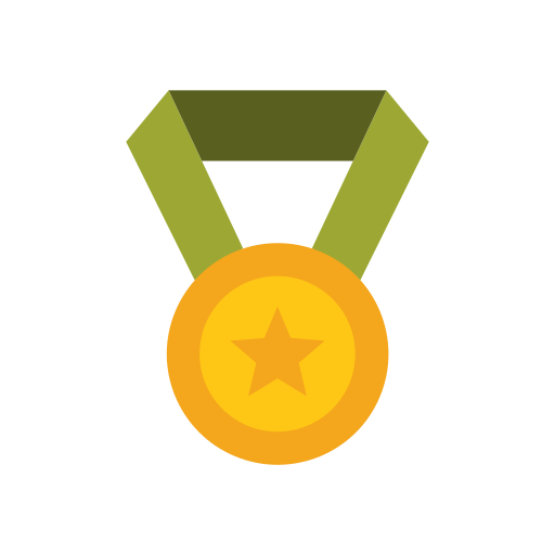 メダル Good Ware Flat icon