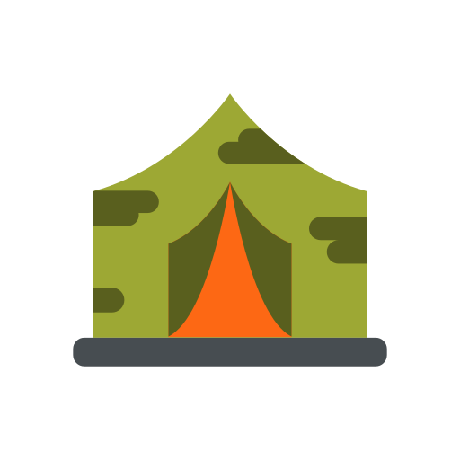 Tent Good Ware Flat icon
