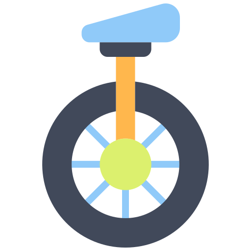 Unicycle Good Ware Flat icon