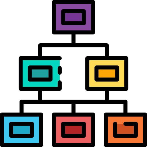 hierarchische struktur Good Ware Lineal Color icon