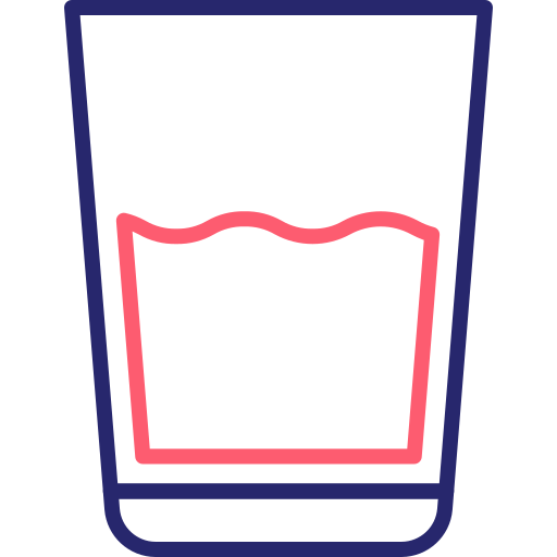 Glass of water Generic Outline Color icon