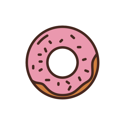 Donut Generic Outline Color icon