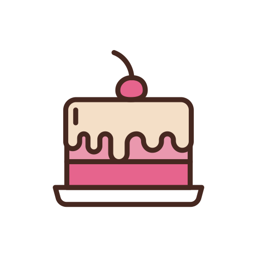 Cake Generic Outline Color icon