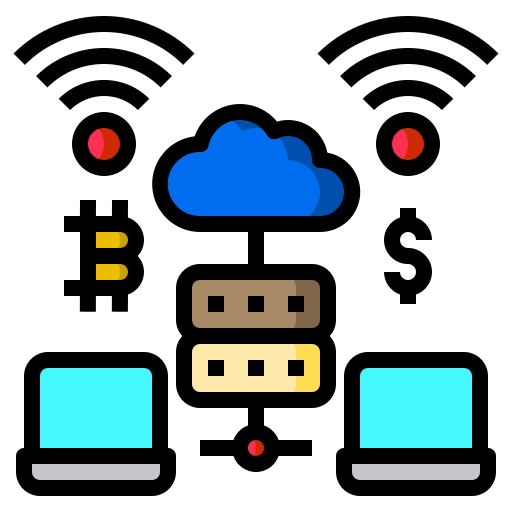 Cloud computing Catkuro Lineal Color icon