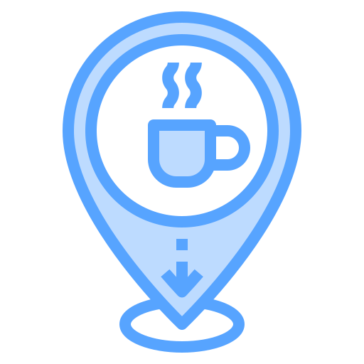 Coffee shop Catkuro Blue icon