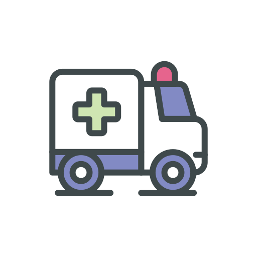 救急車 Generic Outline Color icon