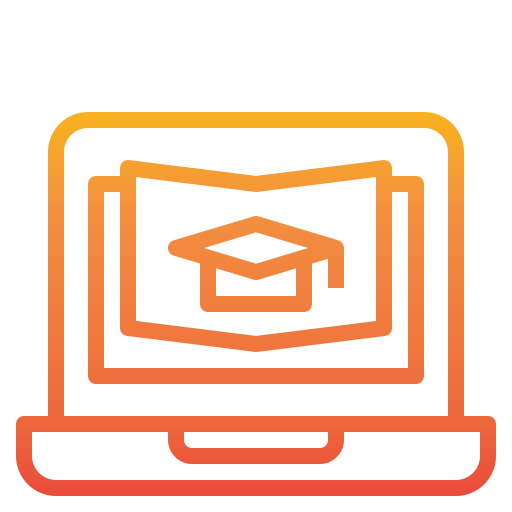 온라인 교육 Catkuro Gradient icon