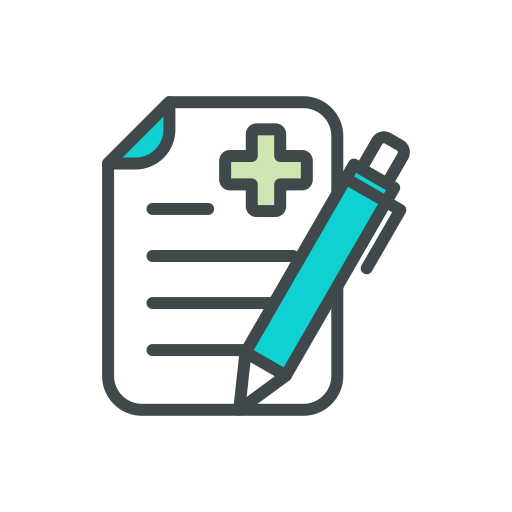 의료 기록 Generic Outline Color icon