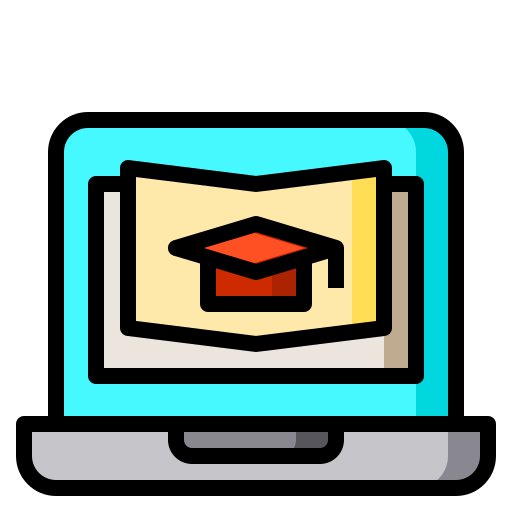 Online education Catkuro Lineal Color icon