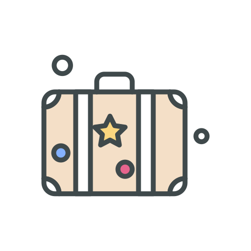 スーツケース Generic Outline Color icon