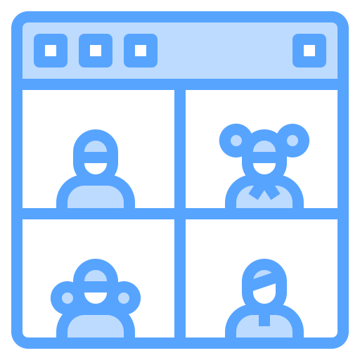 온라인 수업 Catkuro Blue icon