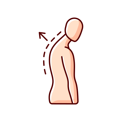 Osteoporosis Generic Thin Outline Color icon
