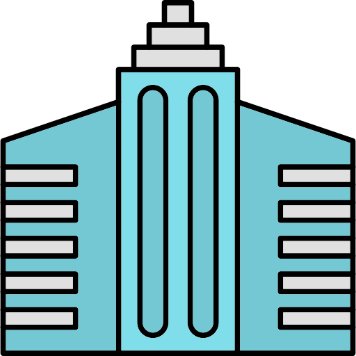 edificio Generic Thin Outline Color icono