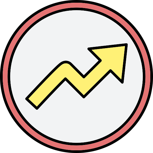 flecha en zigzag Generic Thin Outline Color icono
