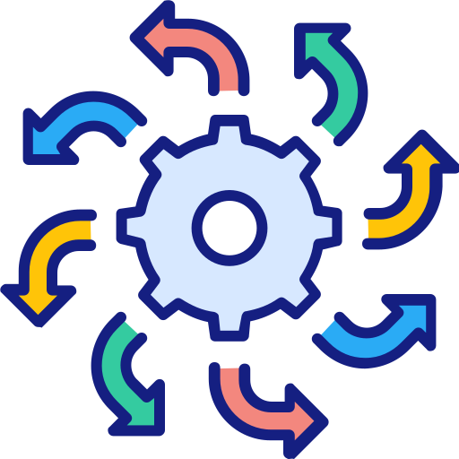 Обработка данных Generic Outline Color иконка