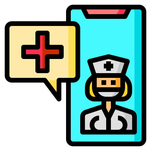 krankenschwester Catkuro Lineal Color icon