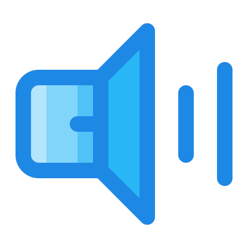 Volume adjustment Generic Blue icon