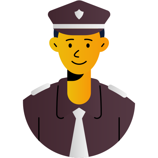 politieagent Generic Flat Gradient icoon