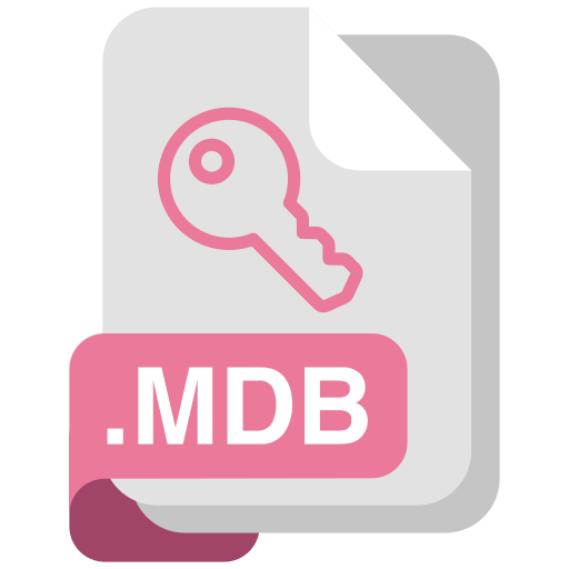 formato de archivo mdb Generic Flat icono