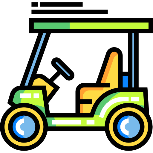 Машина для гольфа Detailed Straight Lineal color иконка