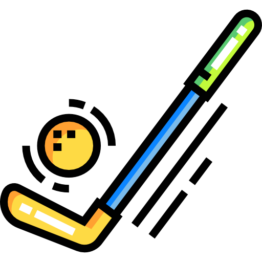 골프 Detailed Straight Lineal color icon