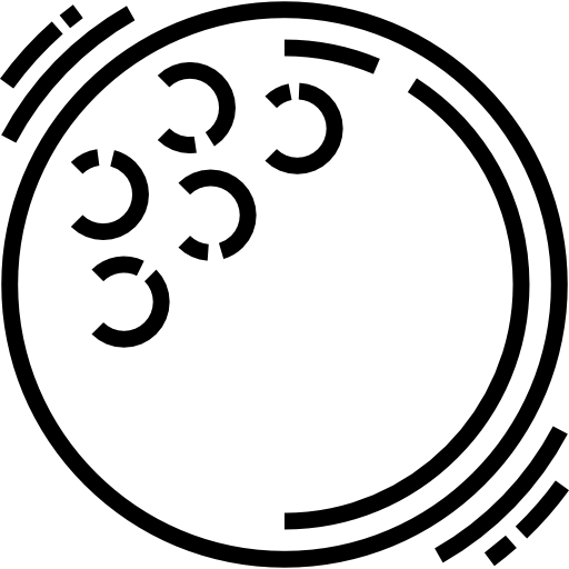 ゴルフボール Detailed Straight Lineal icon