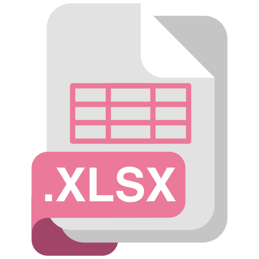 Xlsx file format Generic Flat icon