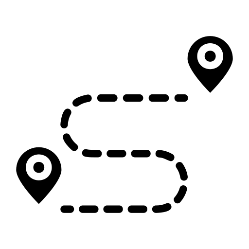 itinerário Generic Glyph Ícone