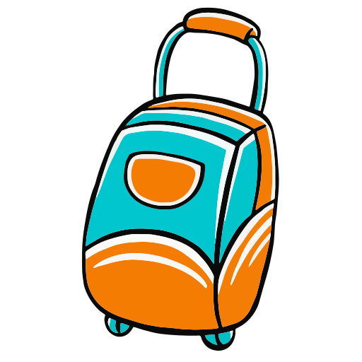 bolsa de viaje Generic Hand Drawn Color icono