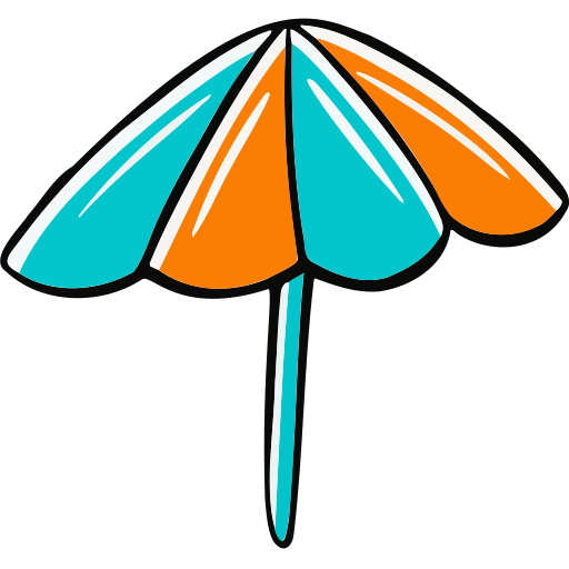paraguas Generic Hand Drawn Color icono