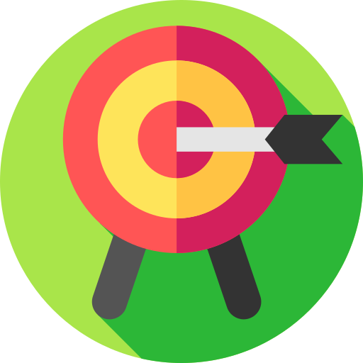 目標 Flat Circular Flat icon