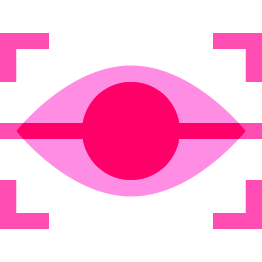 Retinal scanner Basic Sheer Flat icon