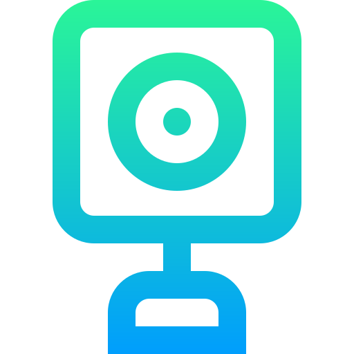 Webcam Super Basic Straight Gradient icon