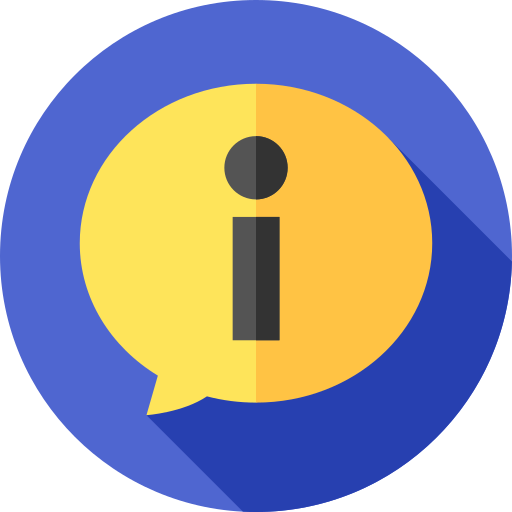 information Flat Circular Flat icon