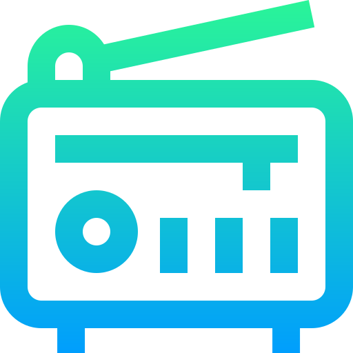 radio Super Basic Straight Gradient icona