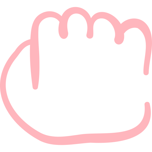 puño Basic Hand Drawn Color icono