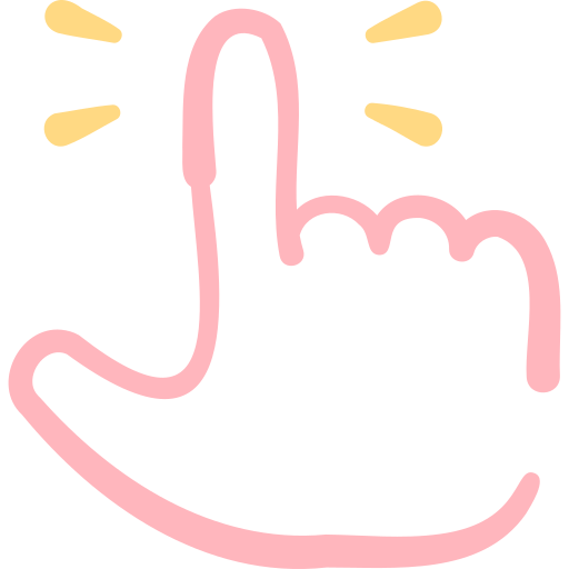 muisklikker Basic Hand Drawn Color icoon