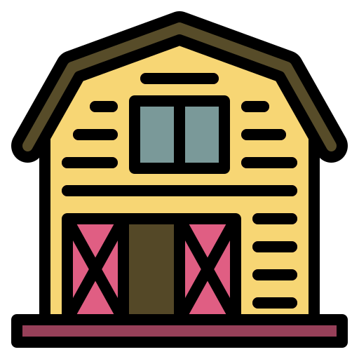 Barn Generic Outline Color icon