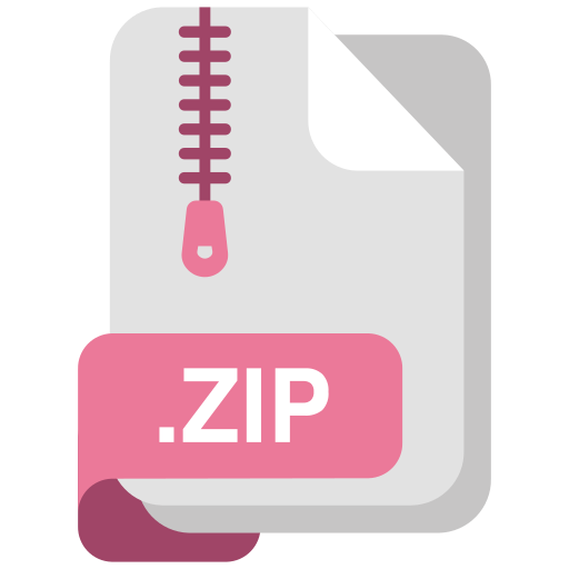 formato file zip Generic Flat icona