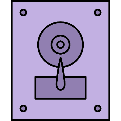 disco rigido Generic Outline Color icona