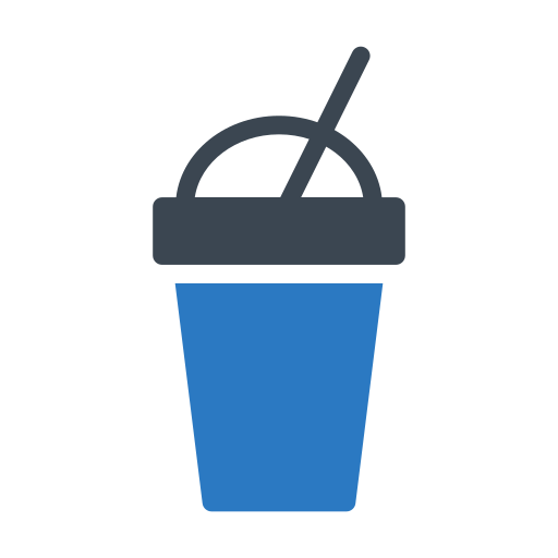 vaso de papel Generic Blue icono