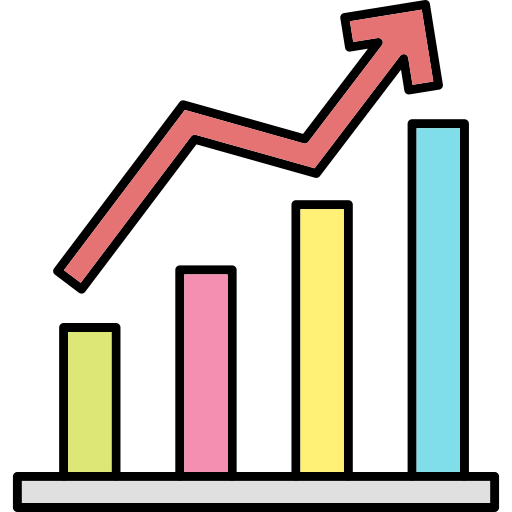 Growth chart Generic Thin Outline Color icon