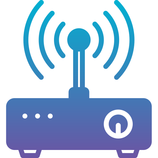 router wifi Generic Flat Gradient icona