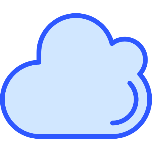 cloud computing Generic Blue icon