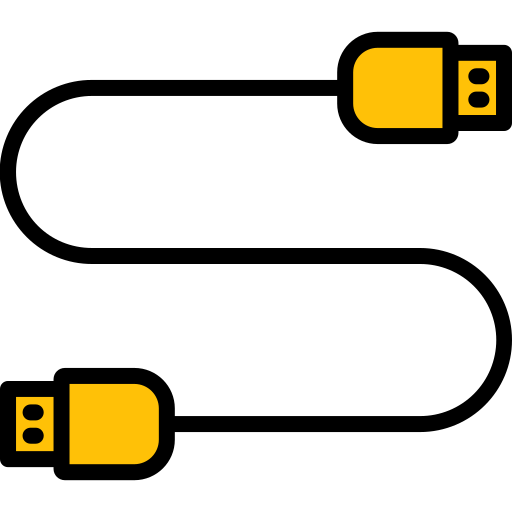 cable usb Generic Outline Color Icône