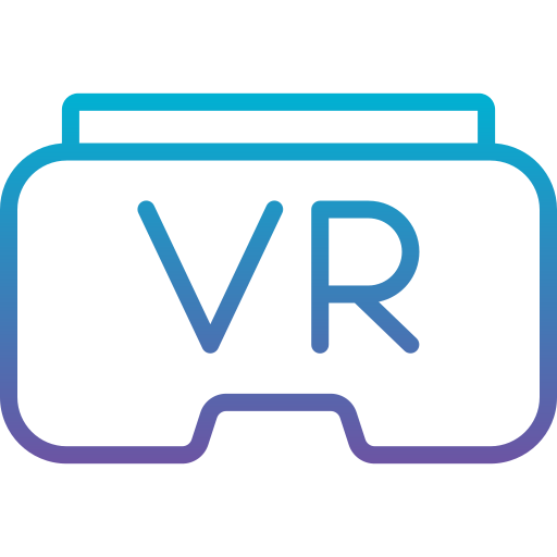 gafas de realidad virtual Generic Gradient icono