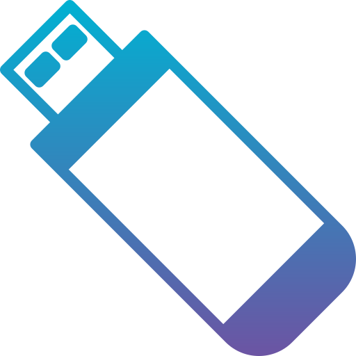 dysk usb Generic Flat Gradient ikona