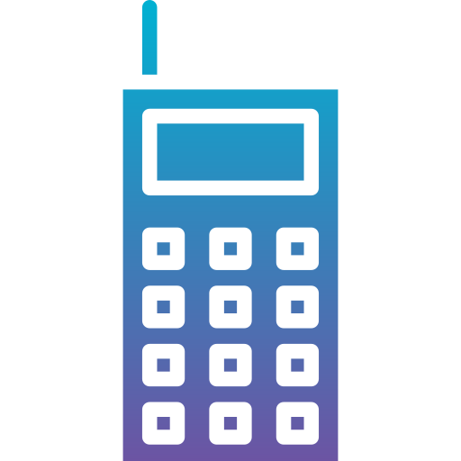 mobiele telefoon Generic Flat Gradient icoon