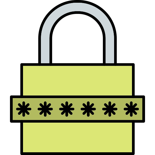 passcode Generic Thin Outline Color icon